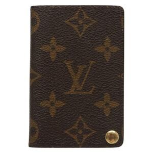 Louis Vuitton Card Case Brown Canvas Wallet  (Pre-Owned)